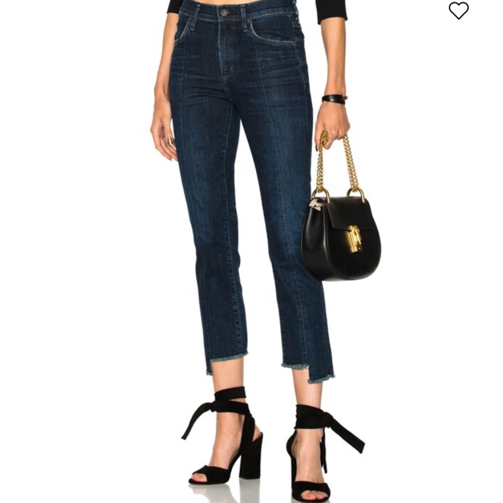 Citizens Of Humanity Dark Blue Ankle Jeans